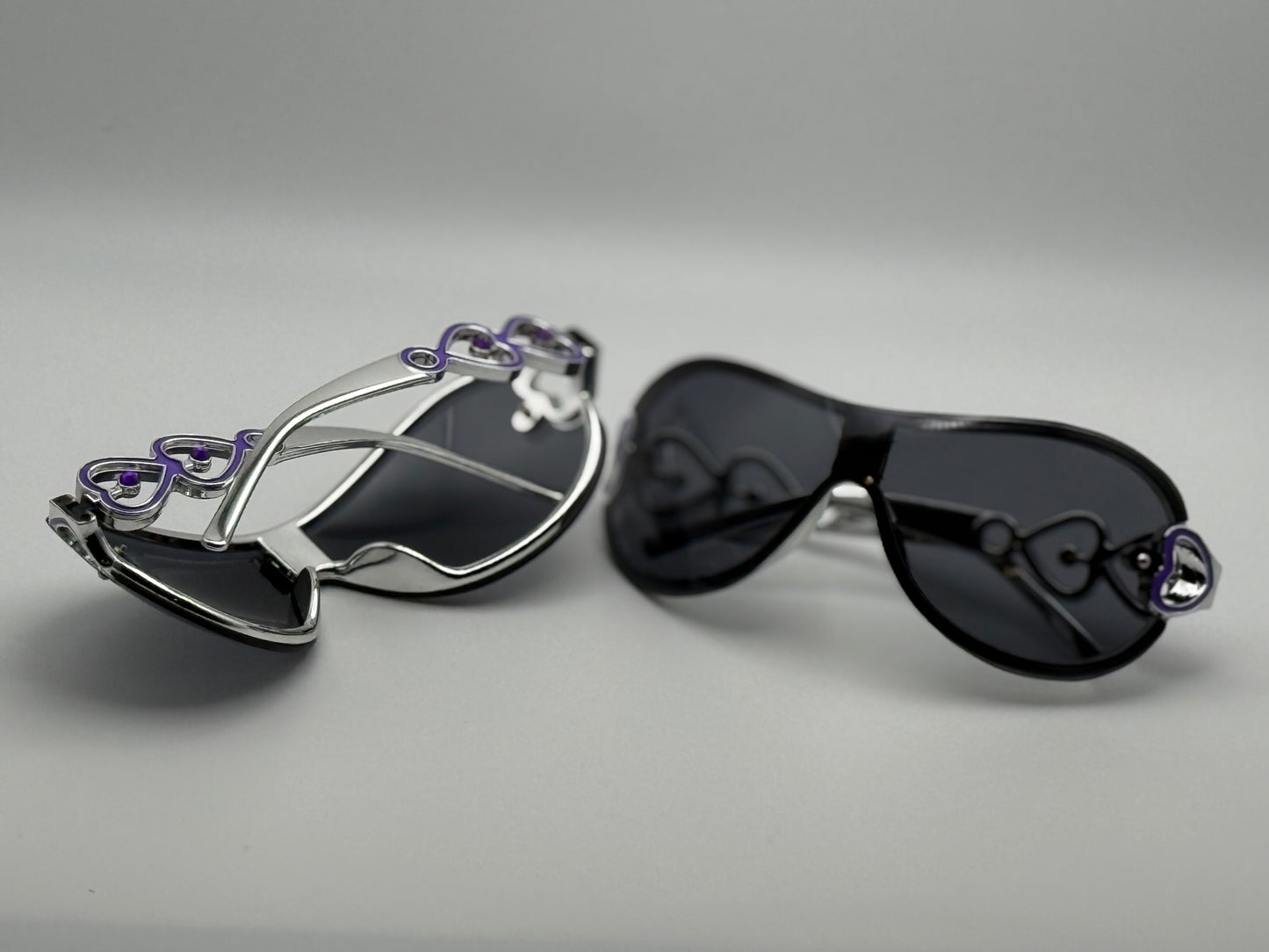 Silver Colored Hearts