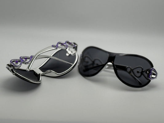 Silver Colored Hearts